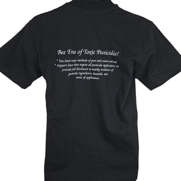 Bee T Shirt Vintage 90s Bee Free Of Toxic Pesticides Made In USA Mens Medium - Picture 3 of 7